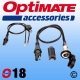 OptiMate 018 SAE to 12V DIN Panel Socket (spring top) M18